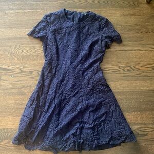 Madewell Lace Navy Dress